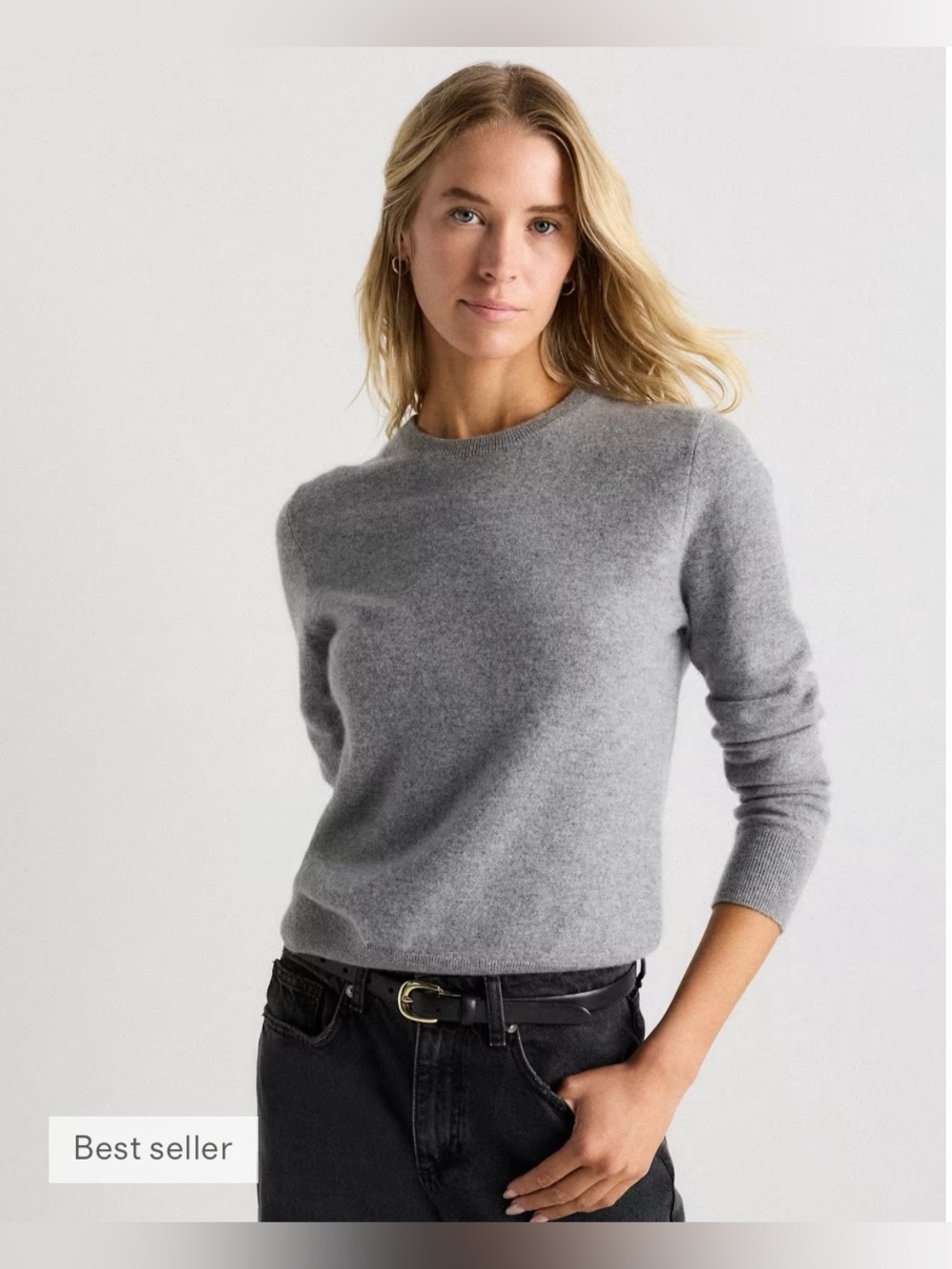 Quince Mongolian Cashmere Crewneck Sweater